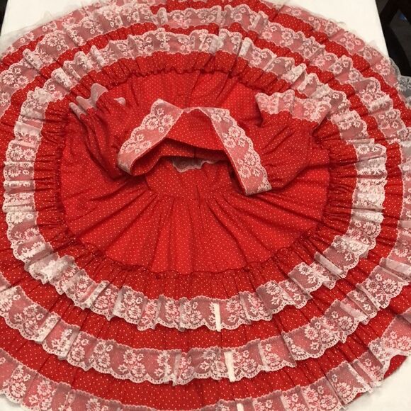 Made especially for you by Marilyn Marshall. Lace ruffles dot dress - Picture 15 of 15